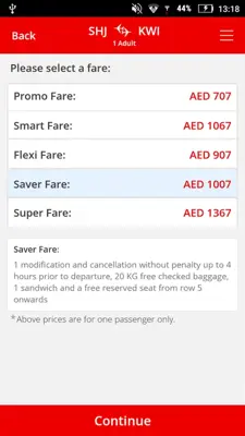 Air Arabia android App screenshot 12